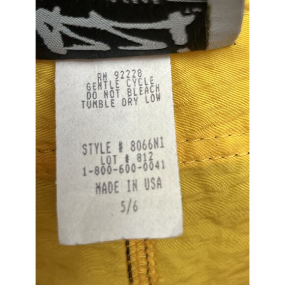 Uzzi‎ Shorts Bright Yellow Nylon Womens size 5/6 Junior Beach Volleyball - Picture 5 of 8